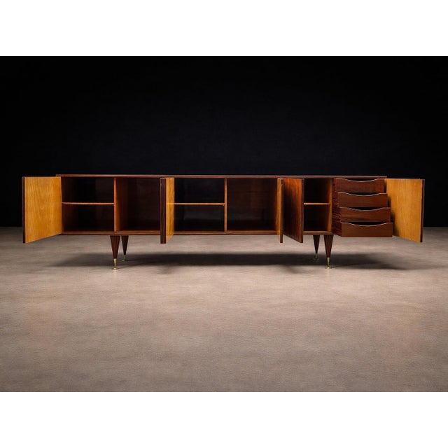 Reeded Credenza in Caviúna Wood by Giuseppe Scapinelli, Brazil, 1950s For Sale - Image 11 of 16
