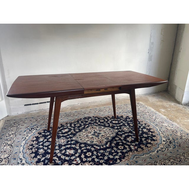 Mid-Century Modern Milan Extendable Dining Table attributed to Louis Van Teeffelen for Wébé, 1960s For Sale - Image 3 of 11