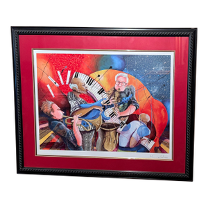 Contemporary Glynn Marcus “It's Poppin' Baby, Can You Feel It" Seriolithograph in Color on Wove Paper Signed Plate