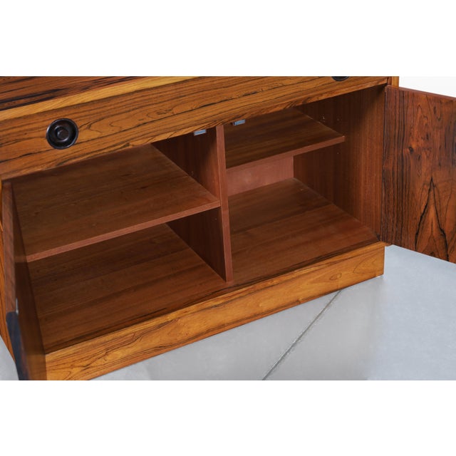 Scandinavian Modern Brazilian Rosewood Small Credenza For Sale - Image 10 of 15