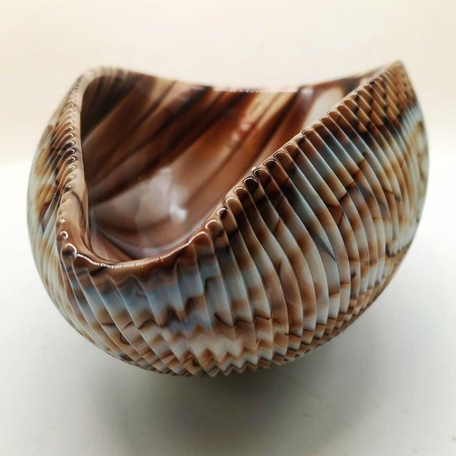 1960s Vintage Italian Shell Ashtray in Murano Art Glass, 1960s For Sale - Image 5 of 14