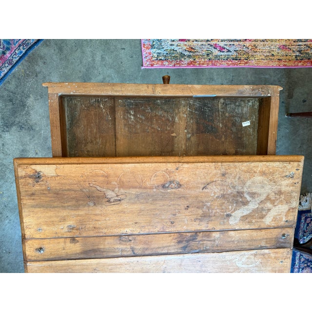 Wood Antique 18th-Century French Provincial Fruitwood Single-Drawer Side Table For Sale - Image 7 of 7