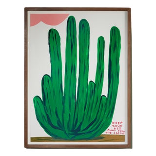 David Shrigley, Keep Your Ass Away from the Cactus, 2020, Screenprint For Sale