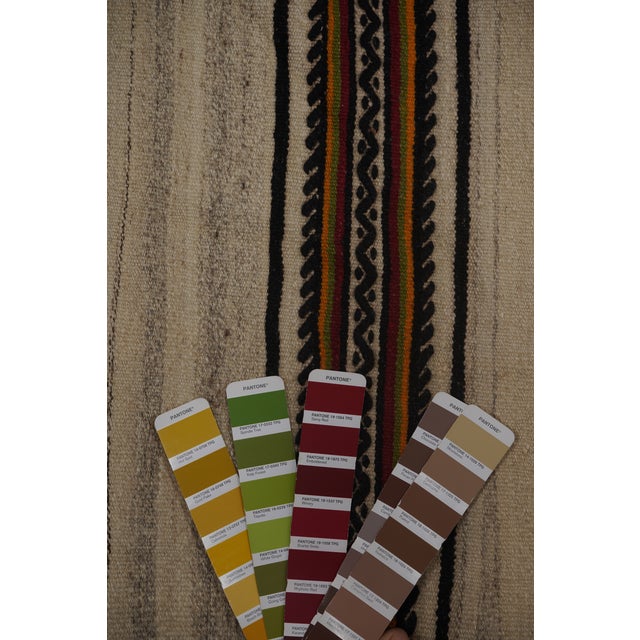 Striped Organic Hemp Kilim Rug 7'8'' X 11' For Sale - Image 11 of 11