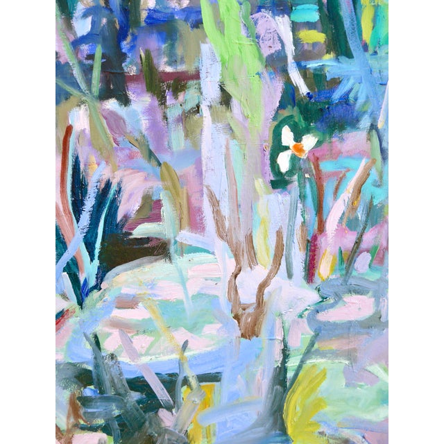 Contemporary "Lily Pond " Monumental Landscape Oil Painting For Sale - Image 3 of 9