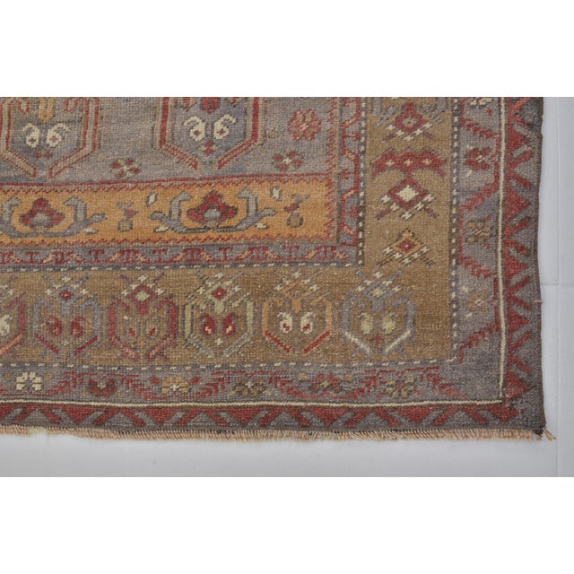 Textile 1960s Oushak Handknotted Floral Carpet For Sale - Image 7 of 9