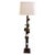 Metal Brutalist Bronze Floor Lamp with Incrusted Stones, 1970s For Sale - Image 7 of 7