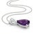 Contemporary Elegant Amethyst Pear Shaped Pendant, Purple Gemstone Amethyst Dainty Pendant For Sale - Image 3 of 3