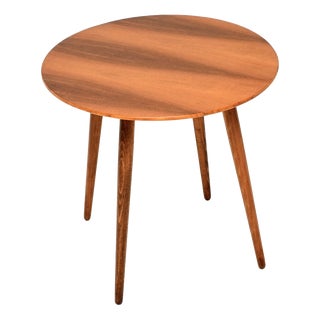 Vintage Figured Walnut Side Table, 1950s For Sale