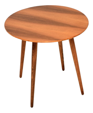 Vintage Figured Walnut Side Table, 1950s