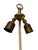 Hollywood Regency Table Lamp in Mahogany and Brass, England, 1970s, Set of 2 For Sale - Image 4 of 9