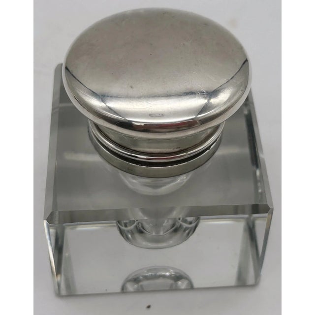 Sterling & Glass Inkwell by Dominick & Haff for J.E. Caldwell & Co, Circa 1920 For Sale - Image 10 of 11