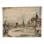 Henry Emil Salloch Original Watercolor on Paper European City Winter Scene, 1935. For Sale