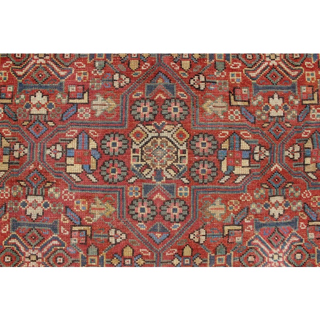 Textile Antique Kurdish Gallery Runner in All-Over Geometric Design 6'0"x12'6" For Sale - Image 7 of 12
