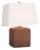 Amber Lewis by Visual Comfort Signature Ruby 23" Table Lamp in Natural Terracotta with Linen Shade For Sale