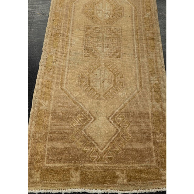 Turkish Mini Rug Oriental Hand Knotted Vintage Rug 1'2" x 3'8" #21175 Explore a curated collection of hallway runners,...