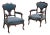 Pair of Louis XV Upholstered Armchairs, Rococo Style, United Kingdom, 19th Century For Sale