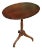 1990s Oval Tilt Top Pedestal Wood Side Table by Bombay Company For Sale
