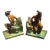 1920s Turn of the Century Hand Painted Native American Bookends For Sale