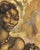 African School Artist, Mother and Child, 1970s, Mixed Media Painting For Sale - Image 7 of 18