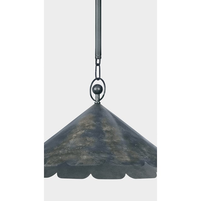 Hudson Valley Lighting Hudson Valley Lighting Folly Beach 20.75 in. 1 Light Pendant in Verdigris Finish For Sale - Image 4 of 9