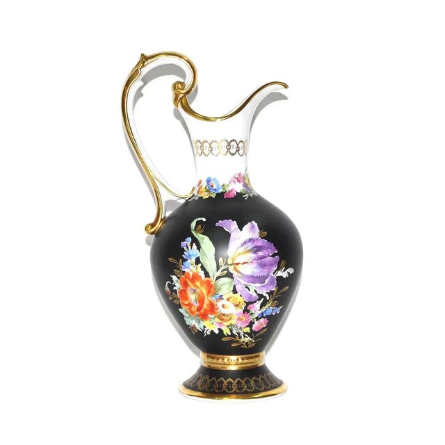 Ceramic Painted Decor Vase by Limoges, 1960s For Sale - Image 7 of 7