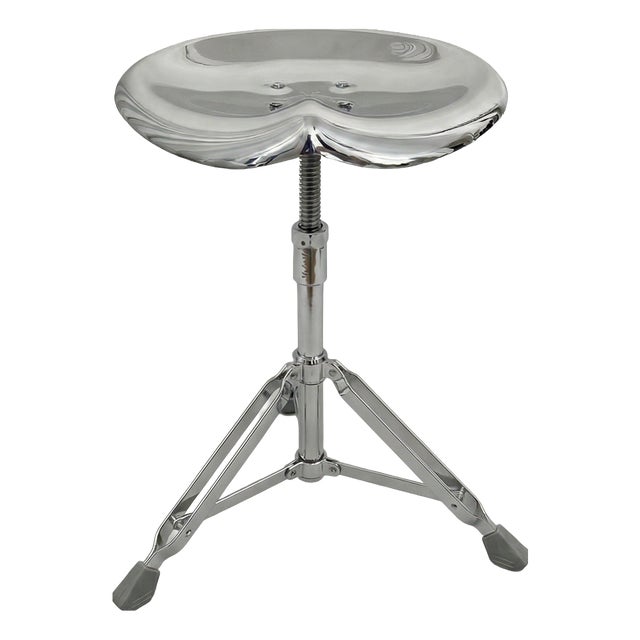 Beat Stool in Chrome by Yasuaki Sasamoto for Dulton For Sale