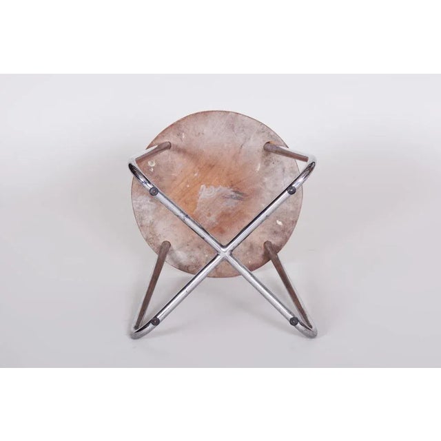 Bauhaus Bauhaus Stool attributed to Vichr & Spol, 1930s For Sale - Image 3 of 7