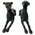 Italian Greyhound Statues in Green Patinated Bronze, 1950s, Set of 2 For Sale - Image 12 of 12