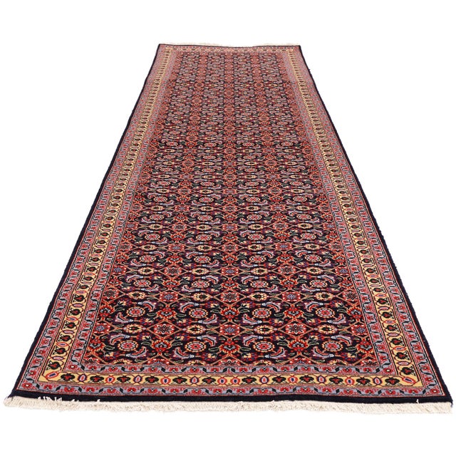 Mid-Century Modern Vintage Persian Tabriz Rug, 02'06 X 09'07 For Sale - Image 3 of 11