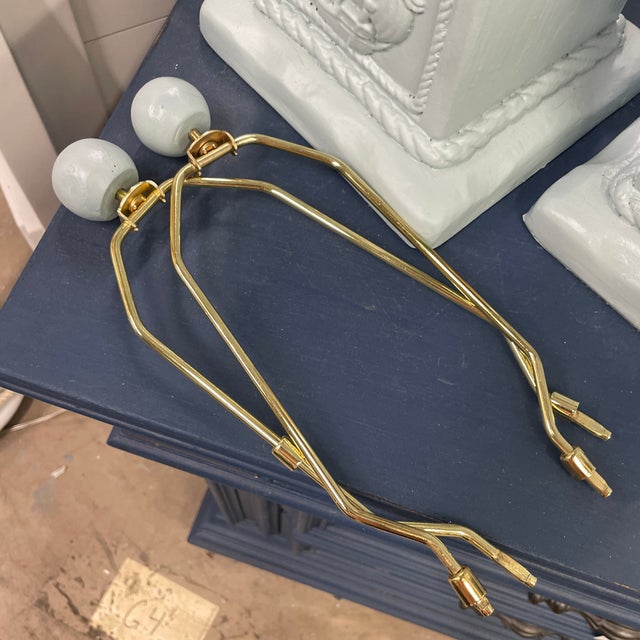 Ceramic Vintage Ceramic Nautical Theme Table Lamps - a Pair For Sale - Image 7 of 10