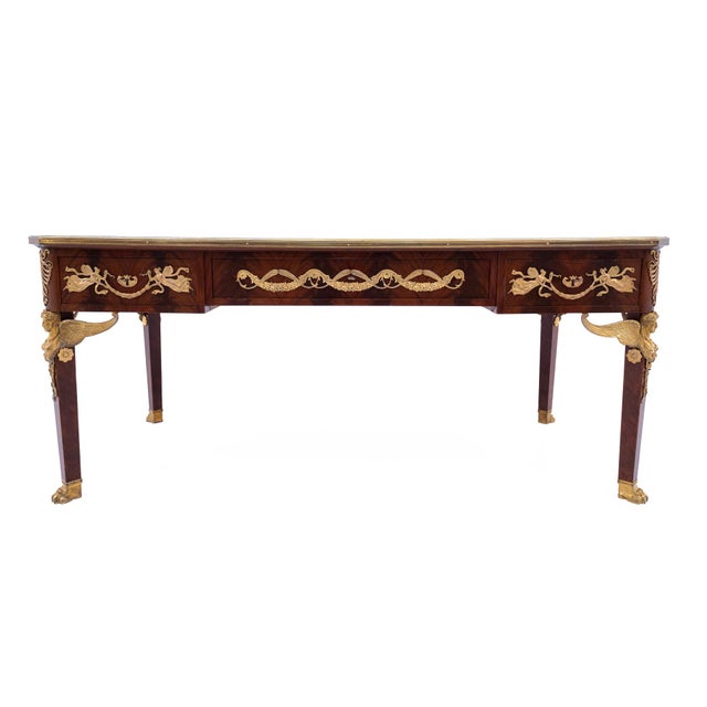 A unique office set, signed Mercier Frères, France. AFTER RENOVATION Very good condition, after professional renovation....