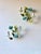 Blue Italian Hand-Painted Tole Floral Chandelier with Matching Wall Sconces, 1960s, Set of 3 For Sale - Image 8 of 18
