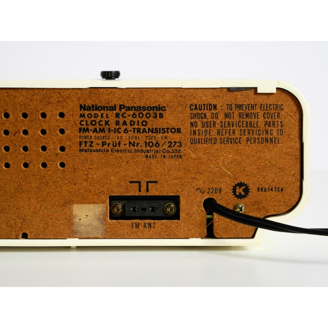 National Panasonic Flip-Number Radio Alarm Clock, 1970s For Sale - Image 18 of 18