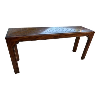 Henredon Four Centuries Oak Entry Hall Table Sofa Console For Sale