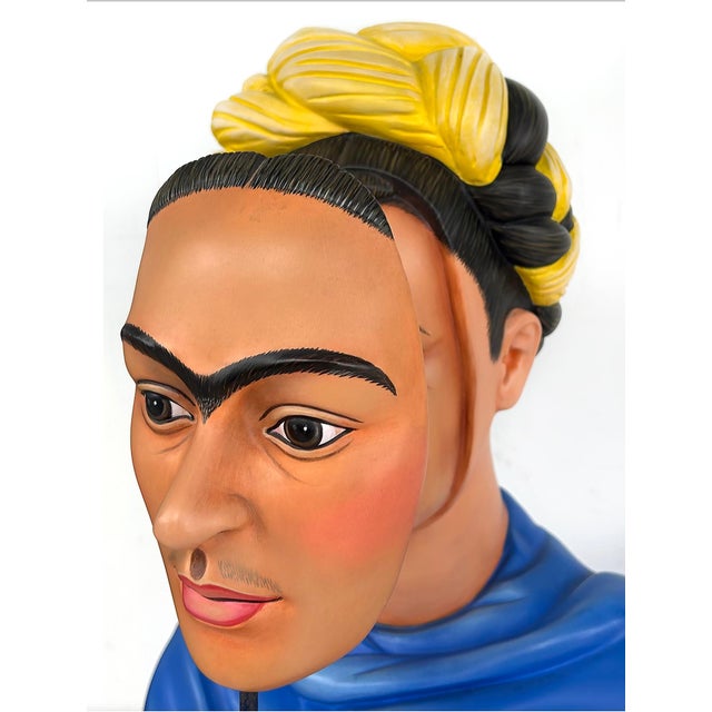 Pink 1990s Sergio Bustamante 'Homenage a Frida Kahlo', Rare Life-Size Sculpture 15/25 For Sale - Image 8 of 17