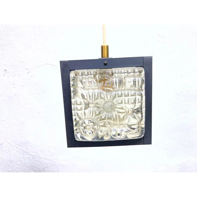 Gold Vintage Double Pendant Light, 1960s For Sale - Image 8 of 17