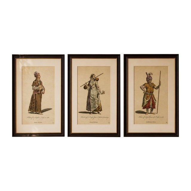 Persian Costumes, 1749, Engravings, Set of 3 For Sale - Image 9 of 9