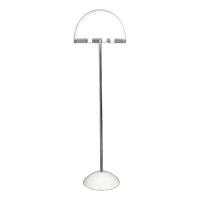 White Baobab Floor Lamp from Guzzini, Italy, 1970s For Sale