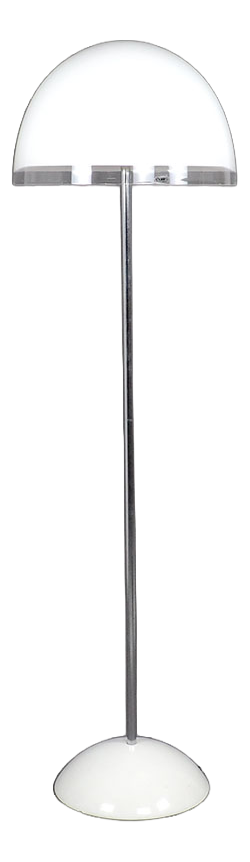 White Baobab Floor Lamp from Guzzini, Italy, 1970s
