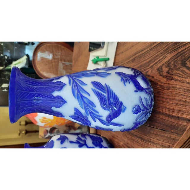 Glass Vases, Beijing, Set of 3 For Sale - Image 9 of 10