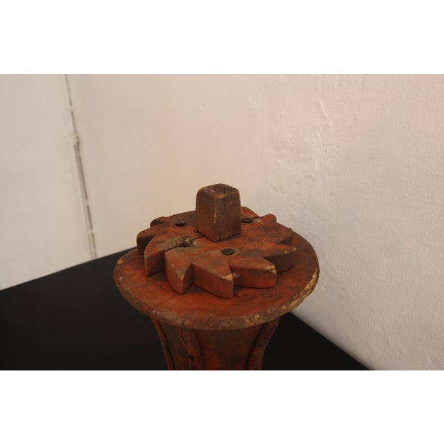 Early 20th Century Wooden Casting Pattern Object with Original Patina, 1890s For Sale - Image 12 of 18