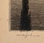 French Vintage French Black and White Landscape Etching on Paper With Mat For Sale - Image 3 of 5