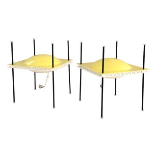 Mid-Century Italian Mod. 12639 Palafitta Table Lamps by Ettore Sottsass for Arredoluce, 1957, Set of 2 For Sale