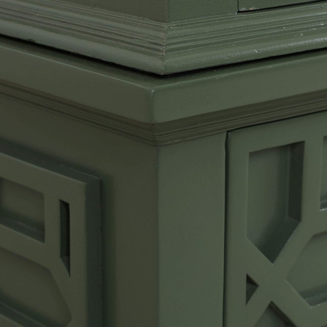 Chippendale Style Two-Door China Cabinet For Sale - Image 11 of 14