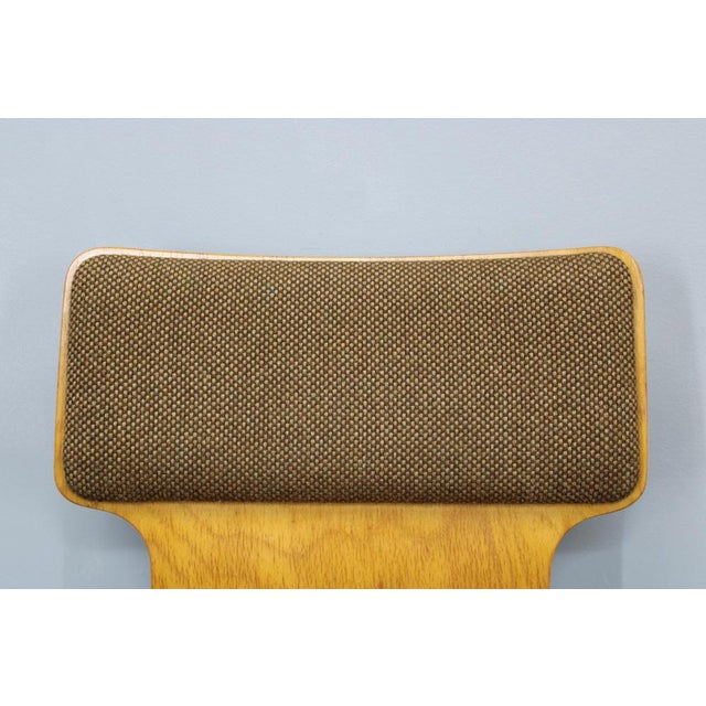 1970s Plywood Chairs with Fabric Upholstery, Germany, 1970s, Set of 4 For Sale - Image 5 of 18