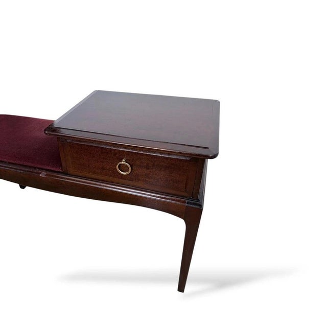 Brown Mid-Century Mahogany Telephone Bench from Stag, 1960s For Sale - Image 8 of 10