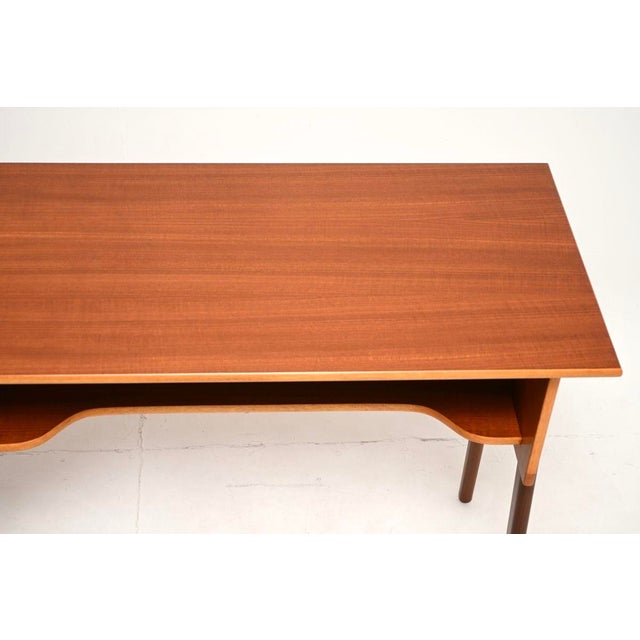 Brown Danish Teak Free-Standing Desk, 1960s For Sale - Image 8 of 10