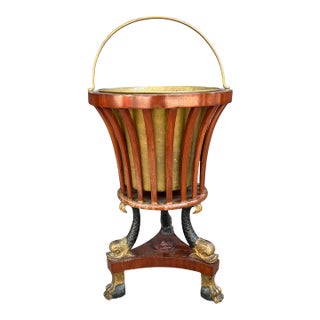 Antique Engish Cellarette or Wine Cooler For Sale