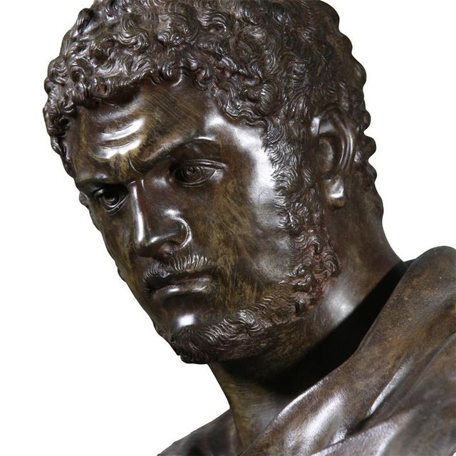 Dimensions: 65 cm high x 54 cm wide x 29 cm deep, bronze. The power of a portrait! Emperor Caracalla (188–217 AD) from the...